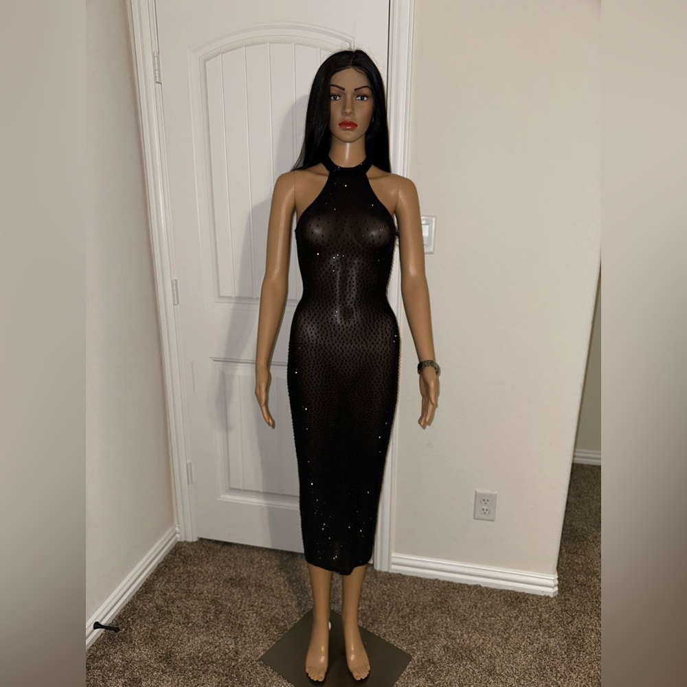 Sexy 🥰fashion nova transparent dress new #S - Picture 5 of 6